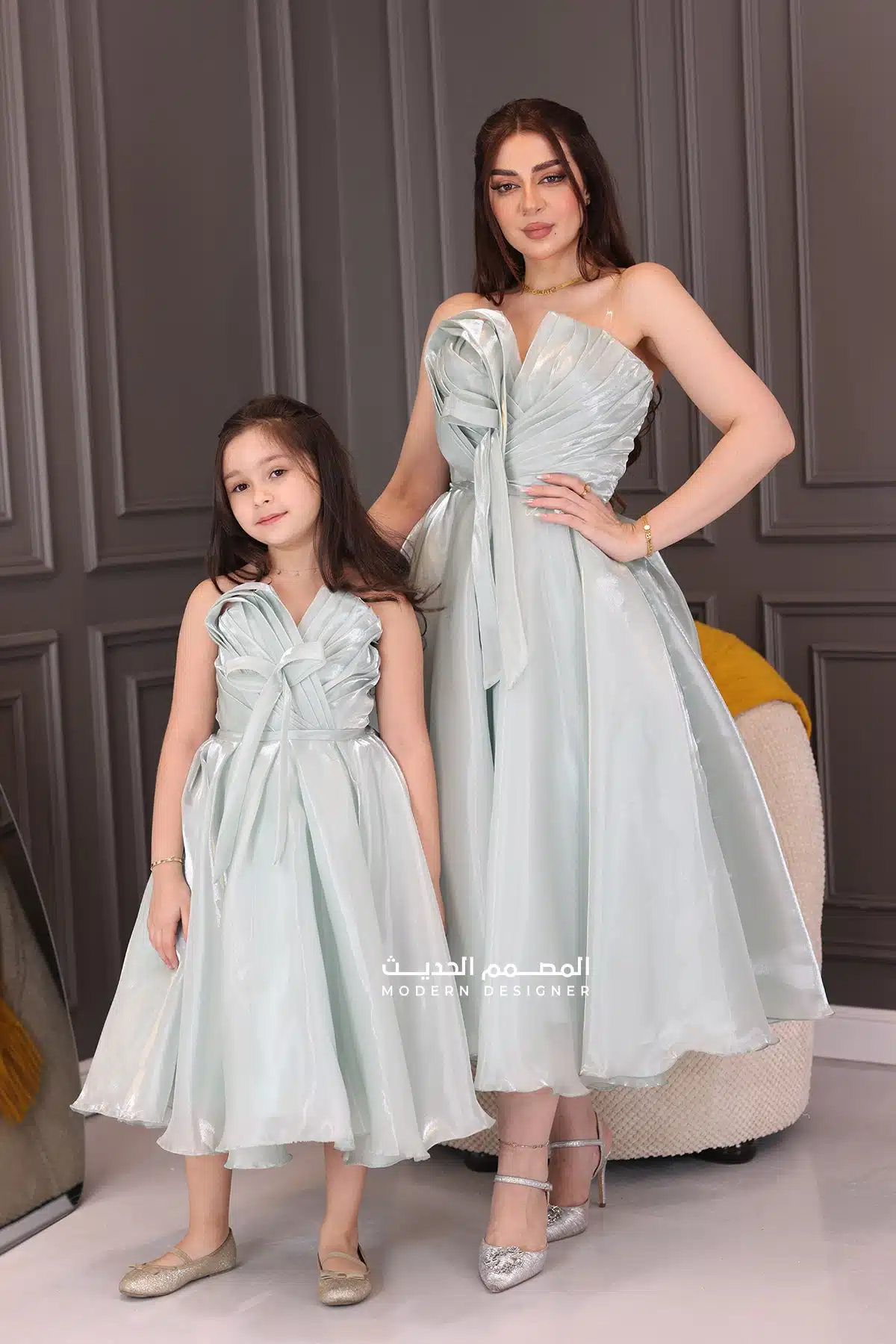 فستان سهرة ميدي فخم