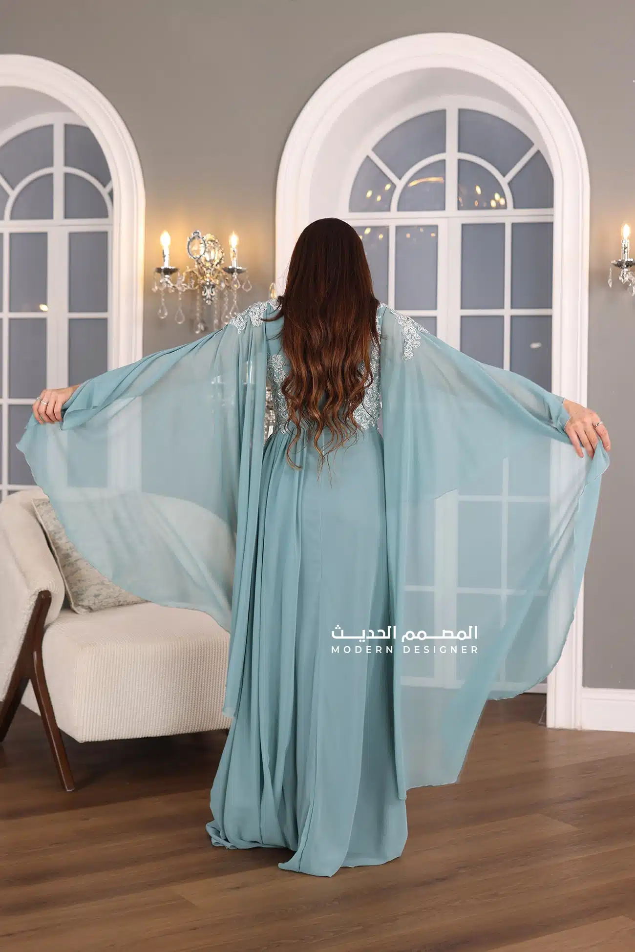 فستان راقي بتطريز فخم