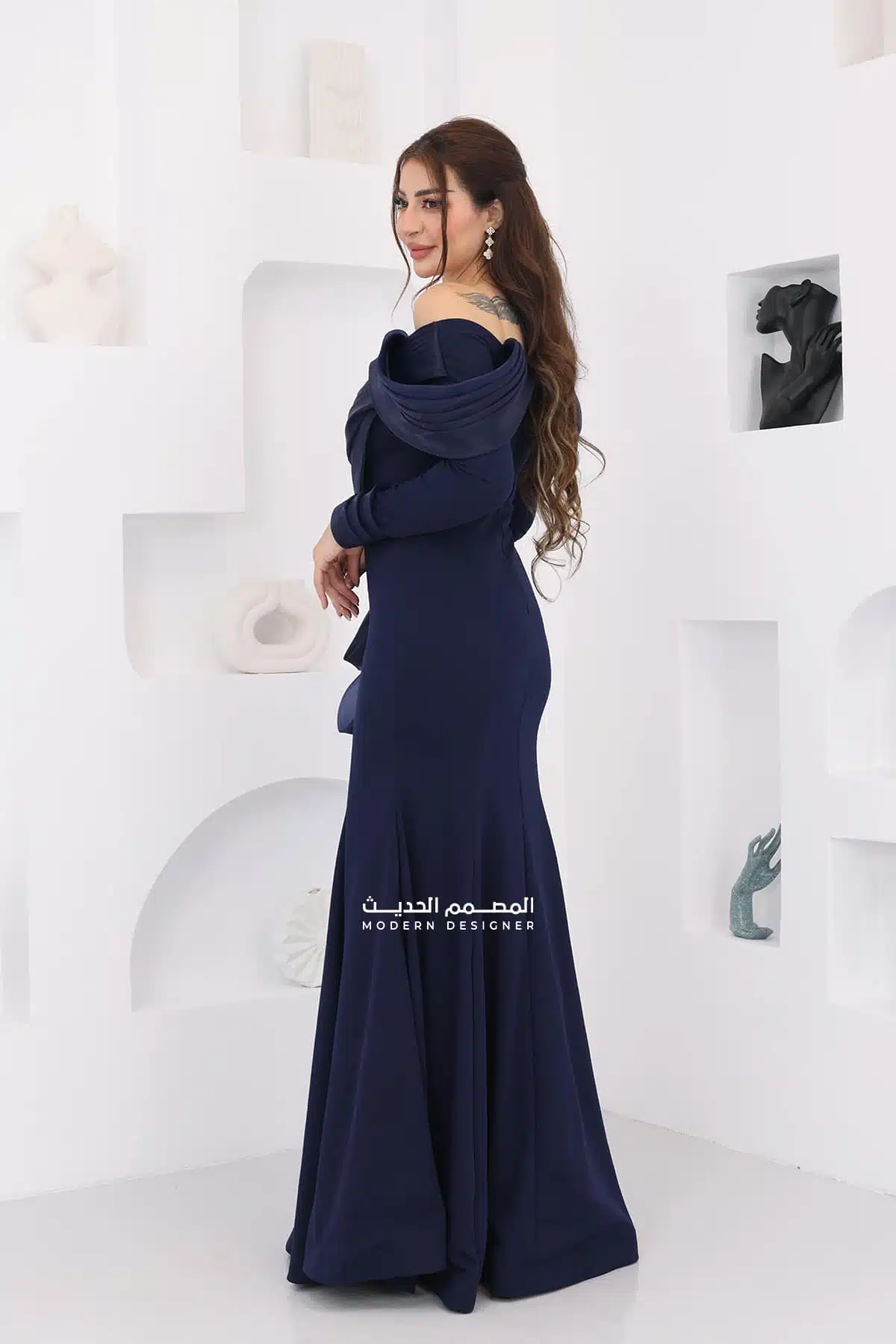 فستان سهرة بتصميم حديث
