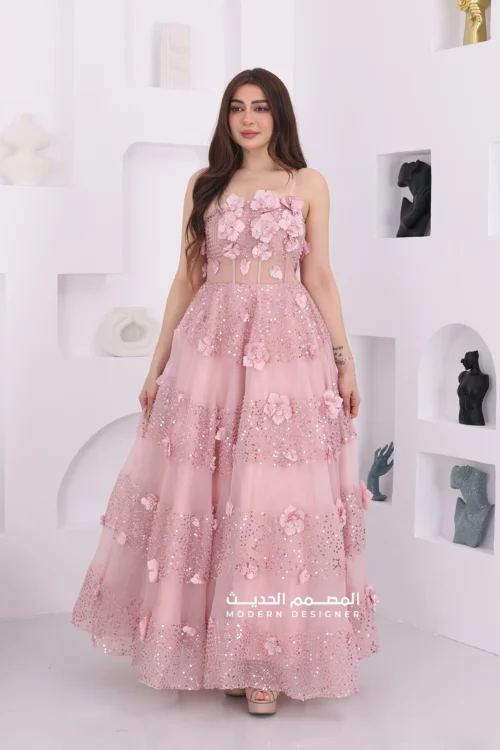 فستان سهرة طويل فخم