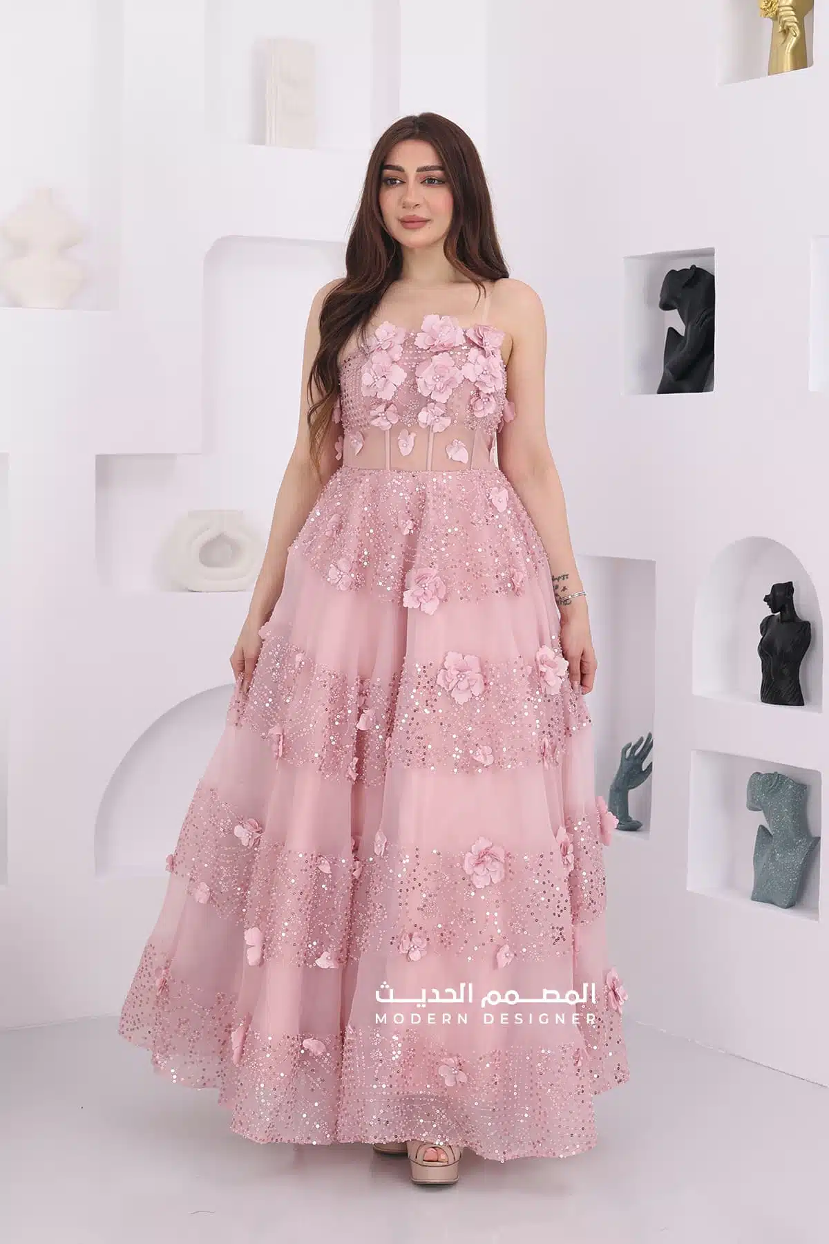 فستان سهرة طويل فخم