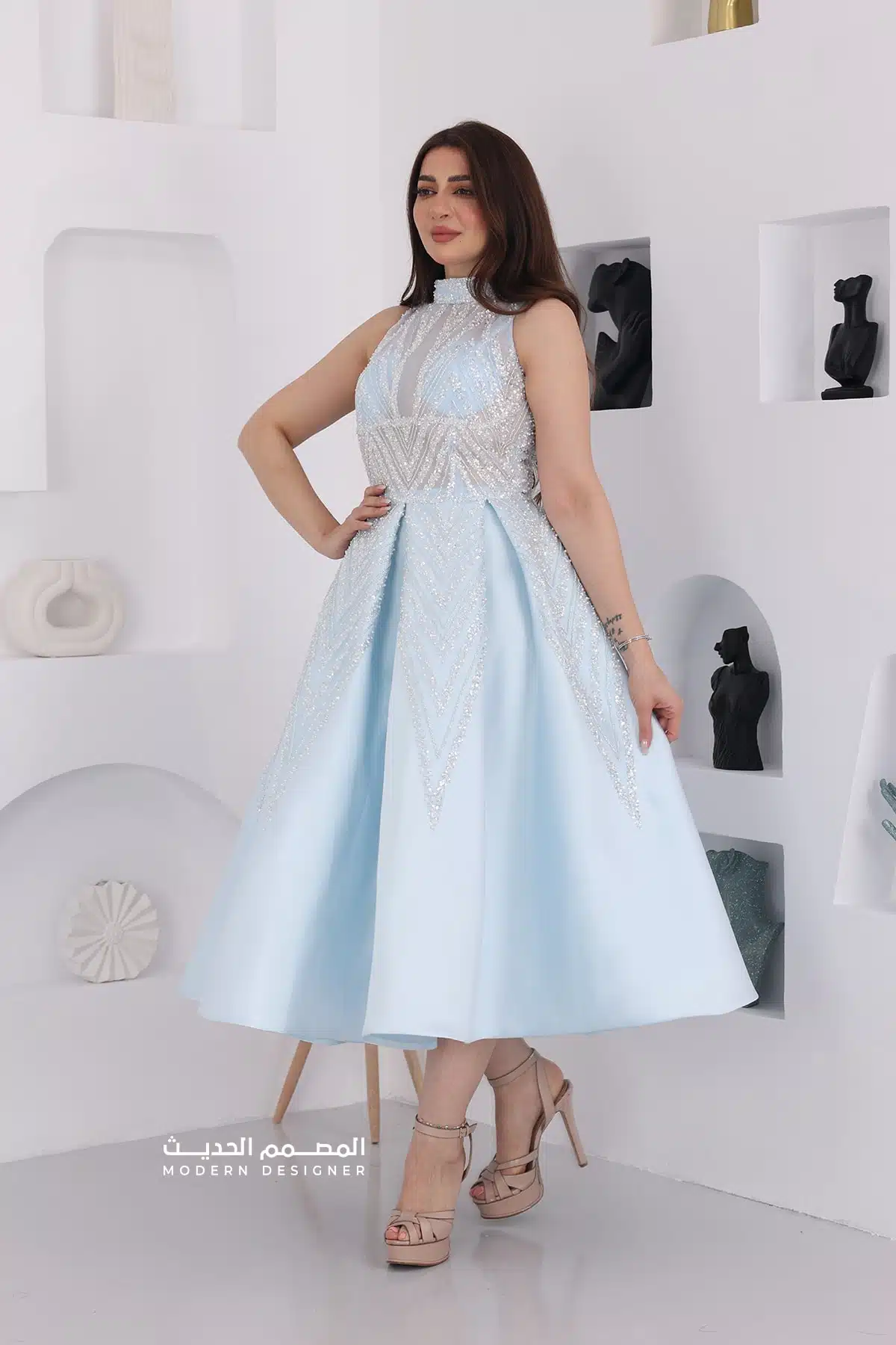 فستان قصير فخم تصميم كات