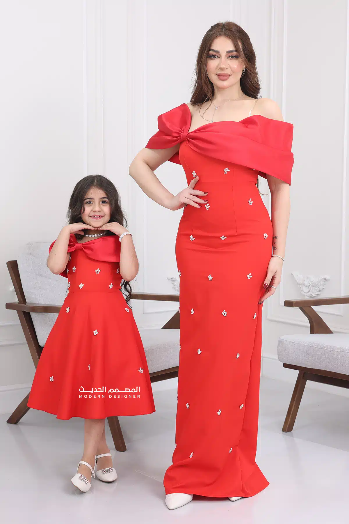 فستان سهرة بتصميم حديث
