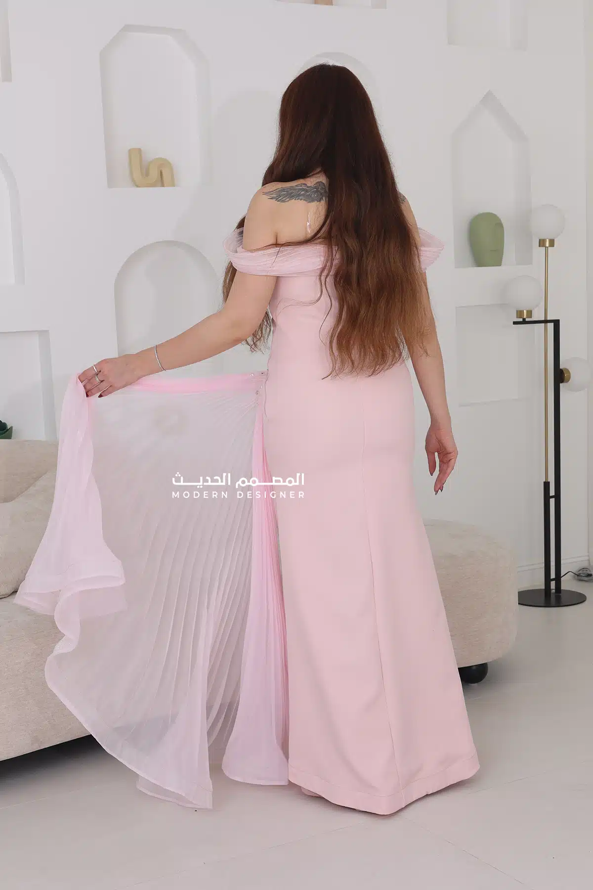 فستان سهرة سواريه ملكي