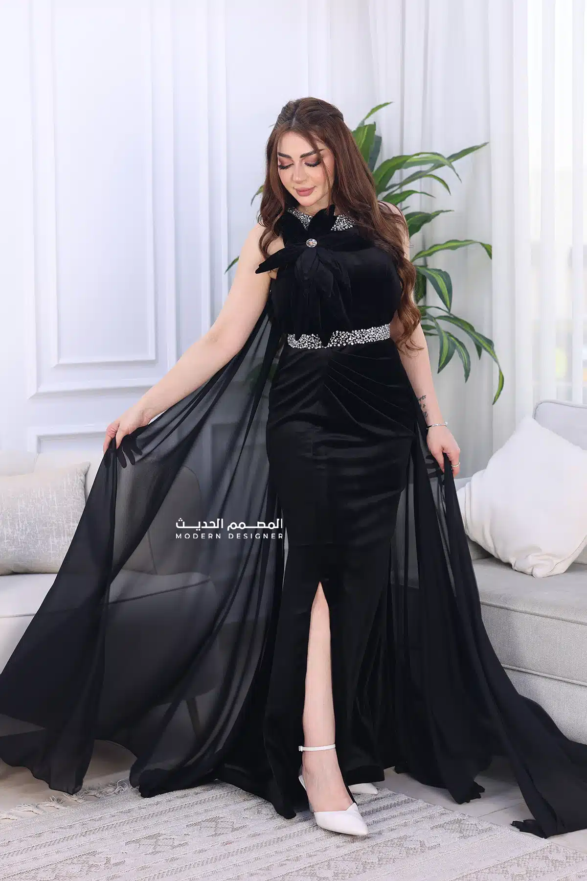 فستان سهرة فخم شتوي
