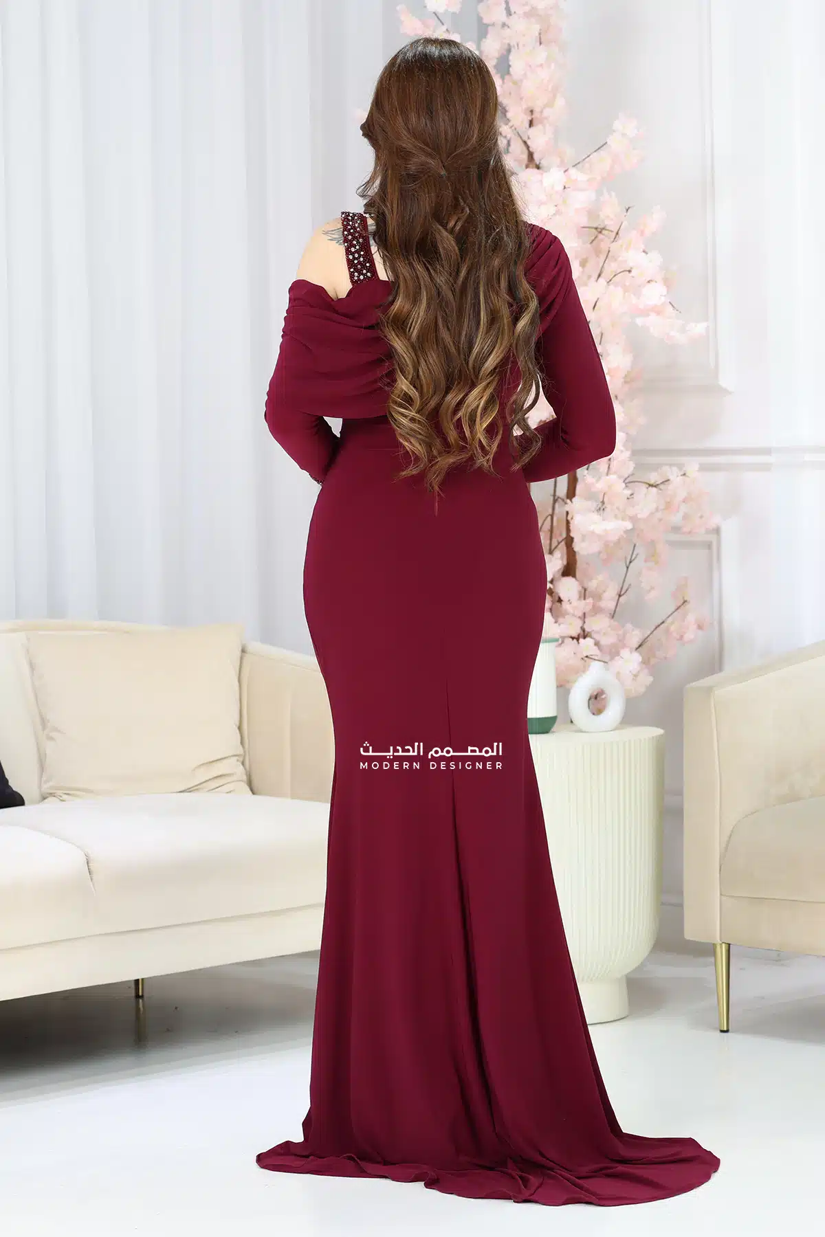 فستان سهرة راقي طويل فستان سهرة راقي طويل