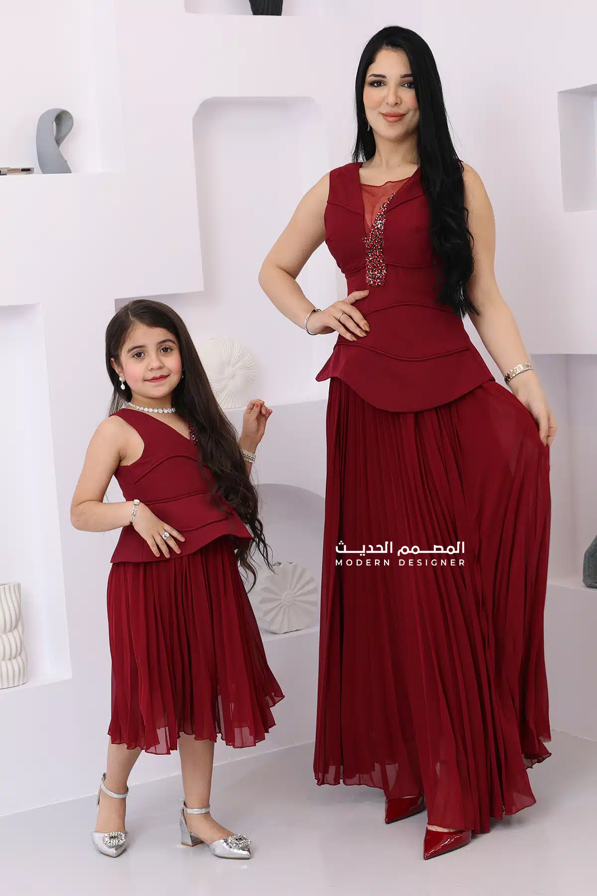 فستان بناتي مناسبات ناعم