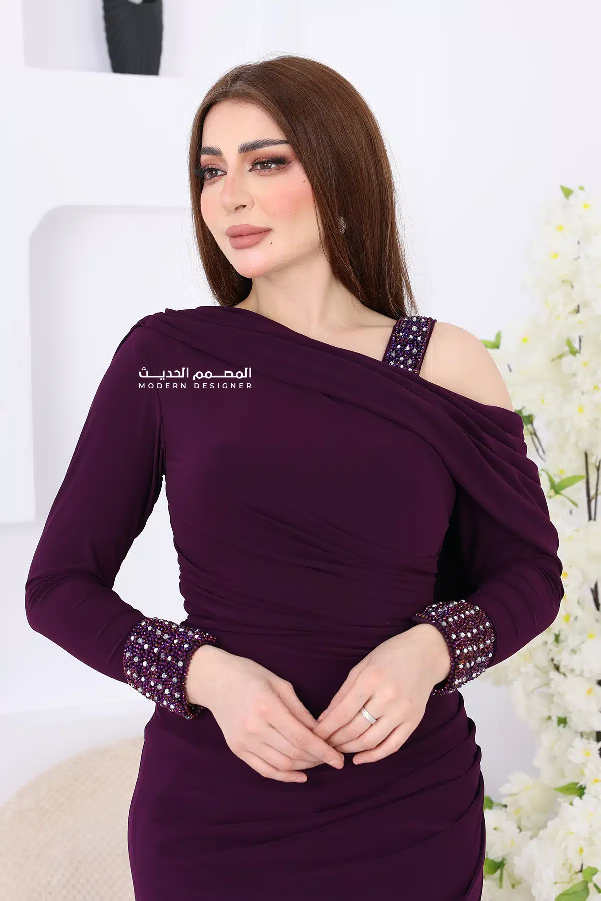 فستان سهرة راقي طويل فستان سهرة راقي طويل