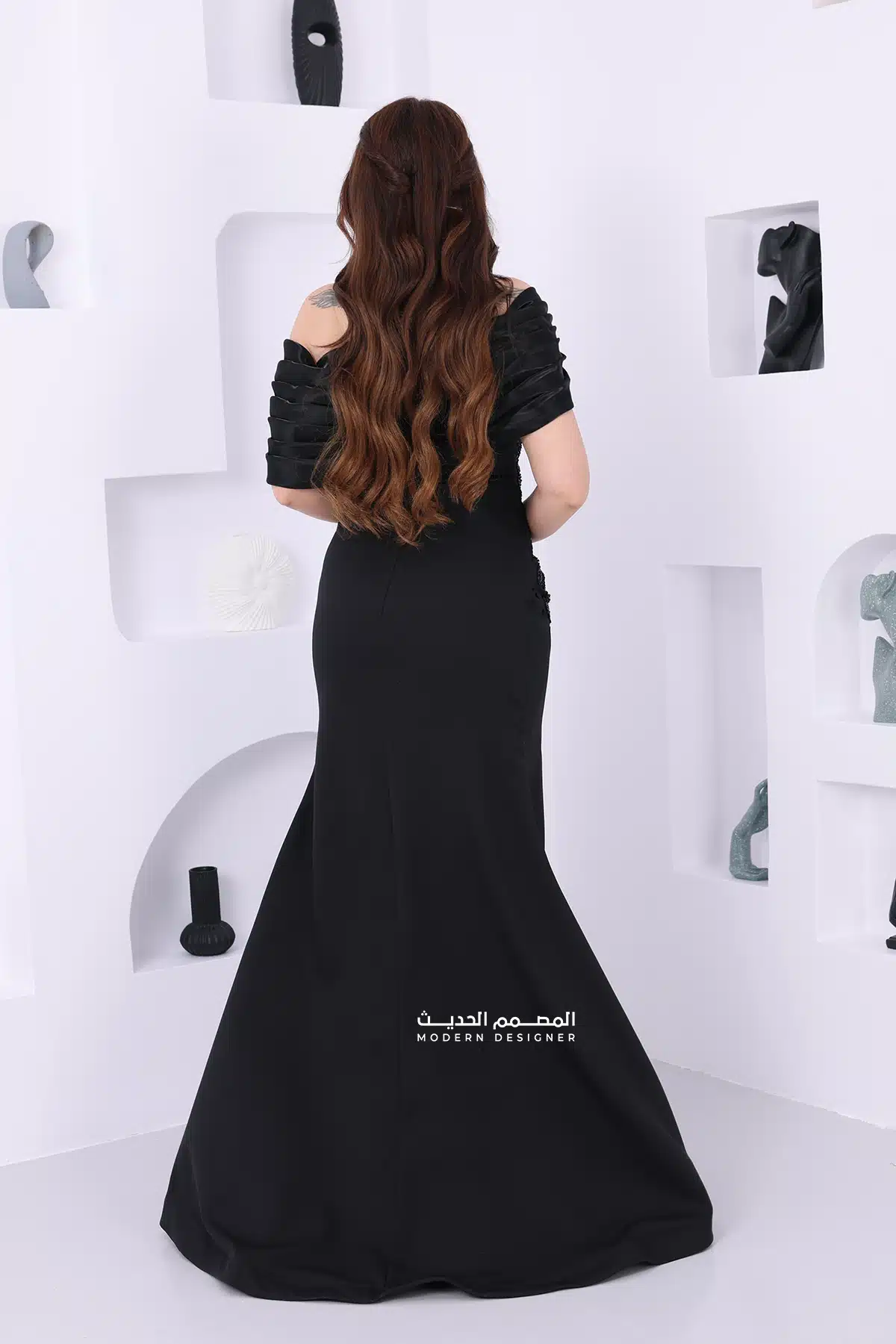 فستان سهرة طويل فاخر