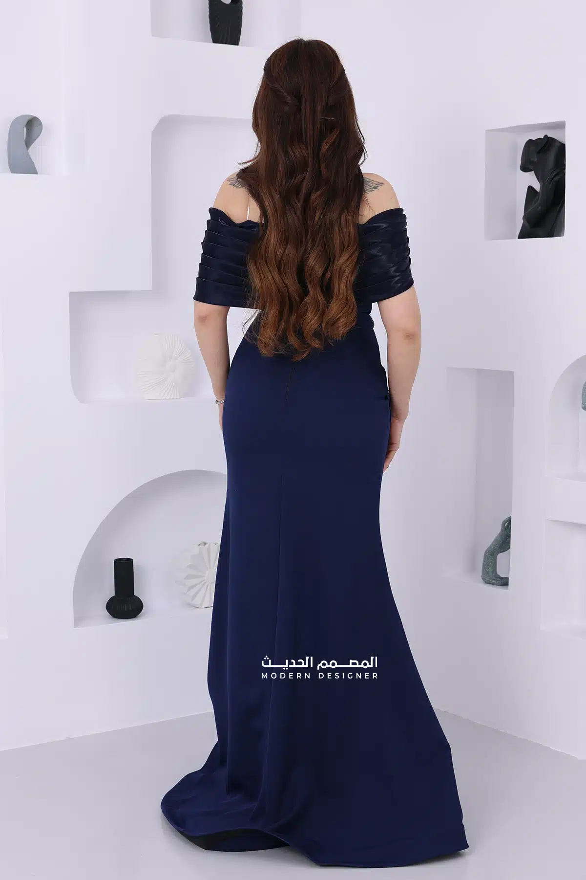 فستان سهرة طويل فاخر