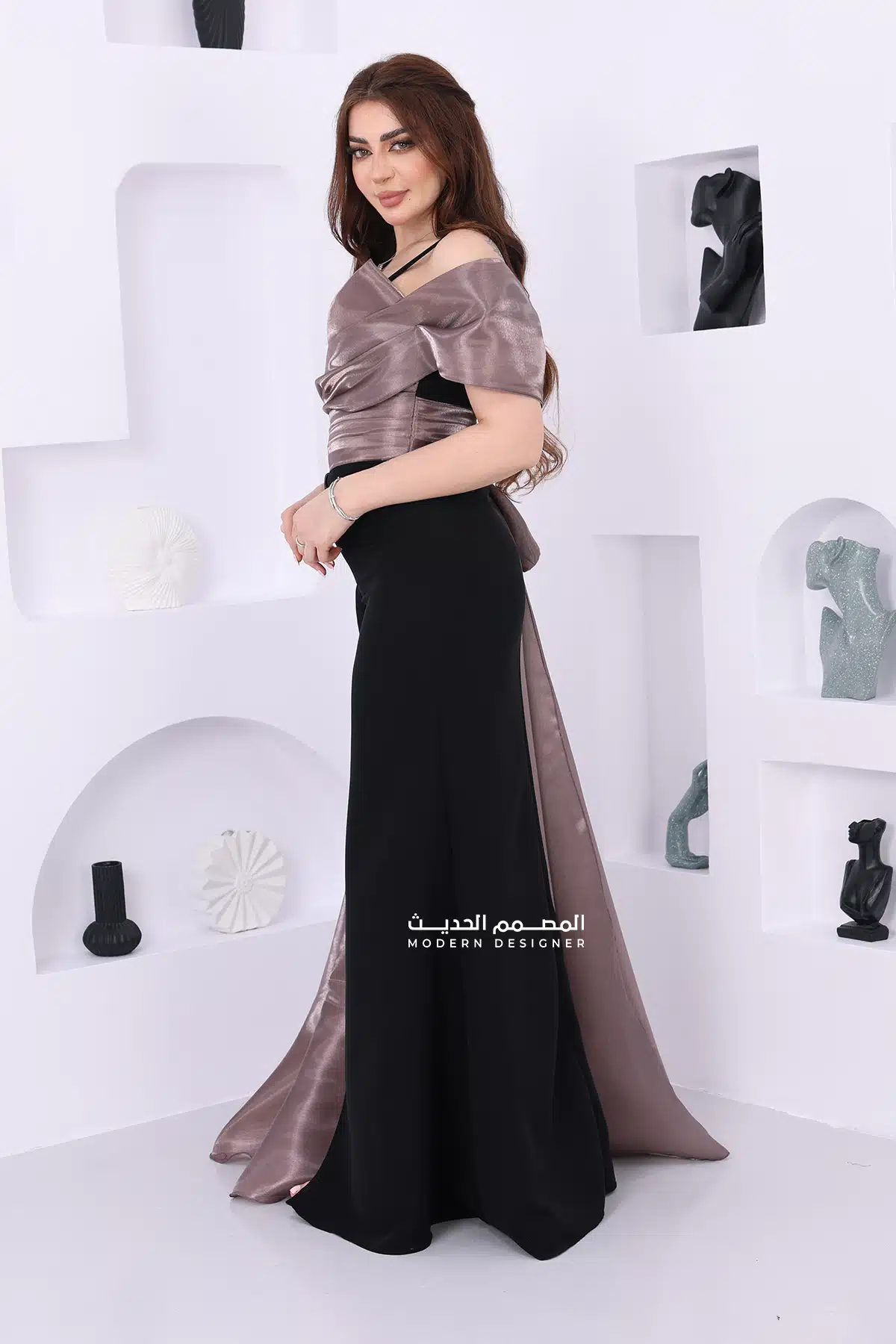 فستان طويل مناسبات ناعم فستان طويل مناسبات ناعم