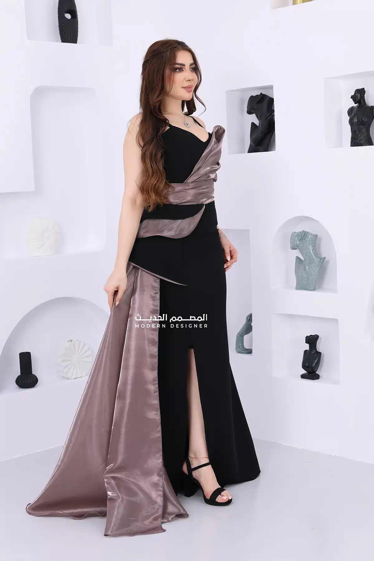 فستان طويل مناسبات ناعم فستان طويل مناسبات ناعم