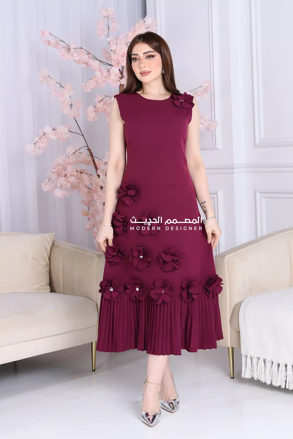 فستان ناعم قصير فخم