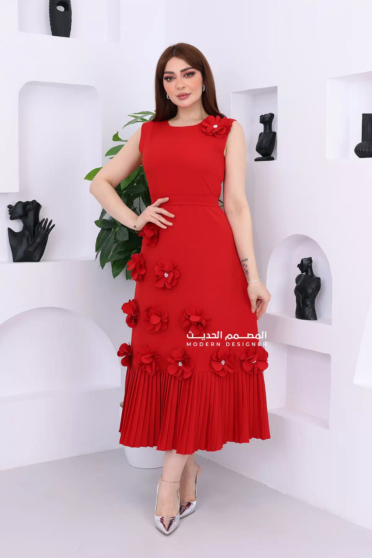 فستان ناعم قصير فخم