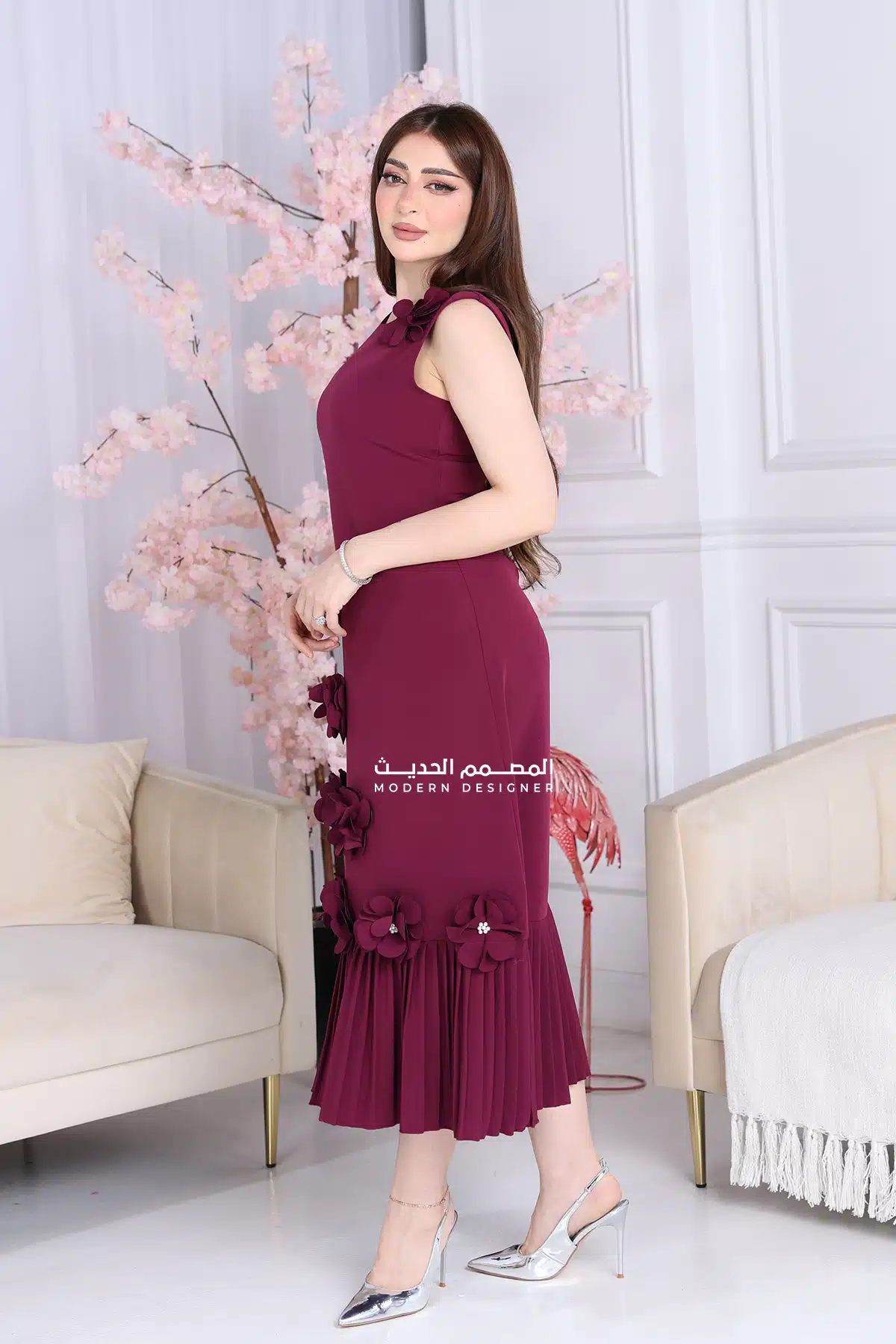 فستان ناعم قصير فخم