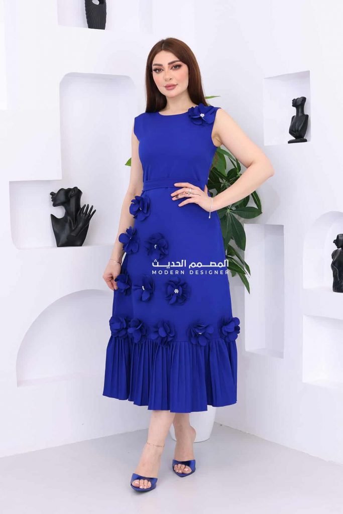 فستان ناعم قصير فخم