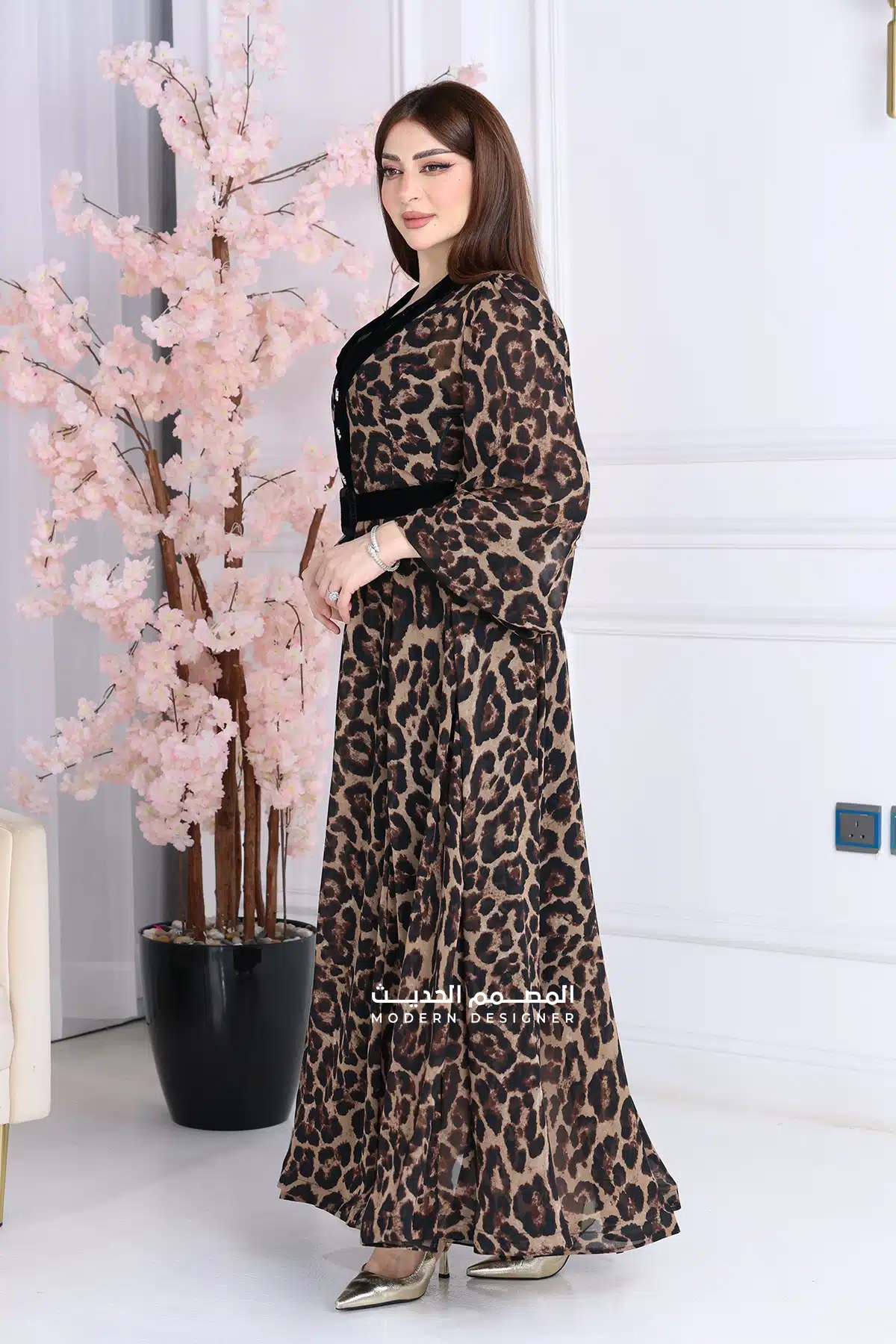 فستان نمري طويل