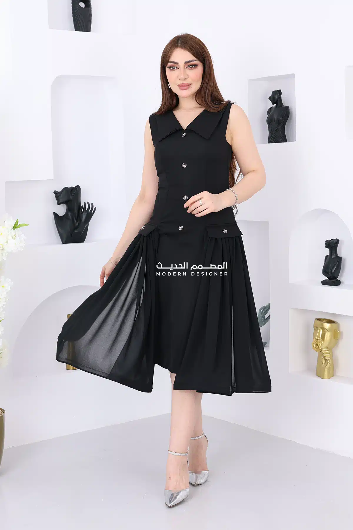 فستان قصير ناعم