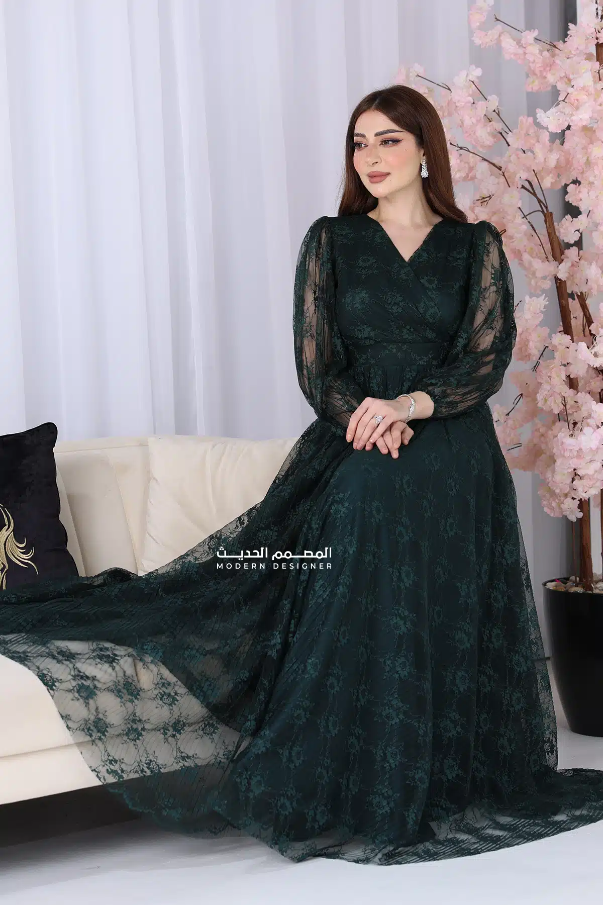 فستان دنتيل طويل