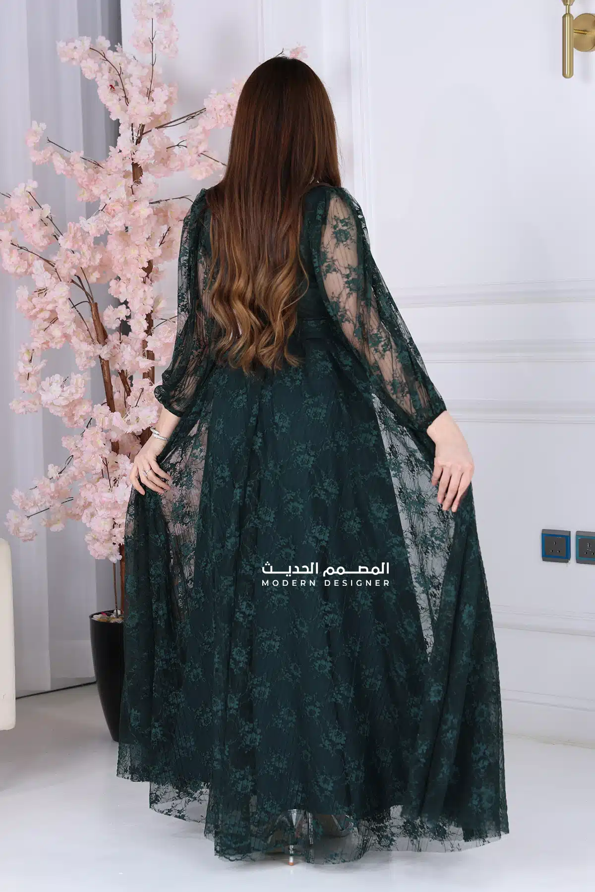 فستان دنتيل طويل