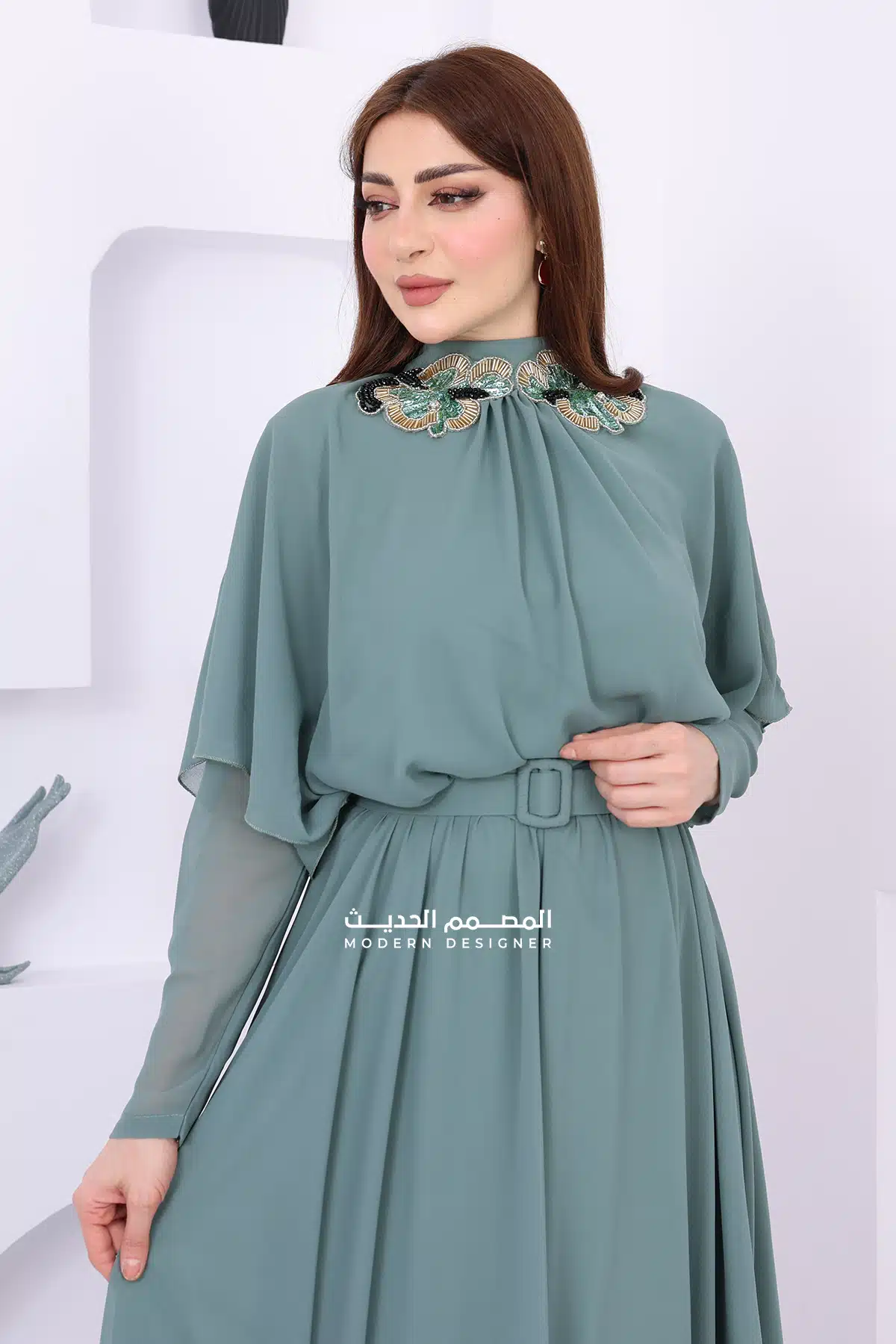 فستان شيفون طويل