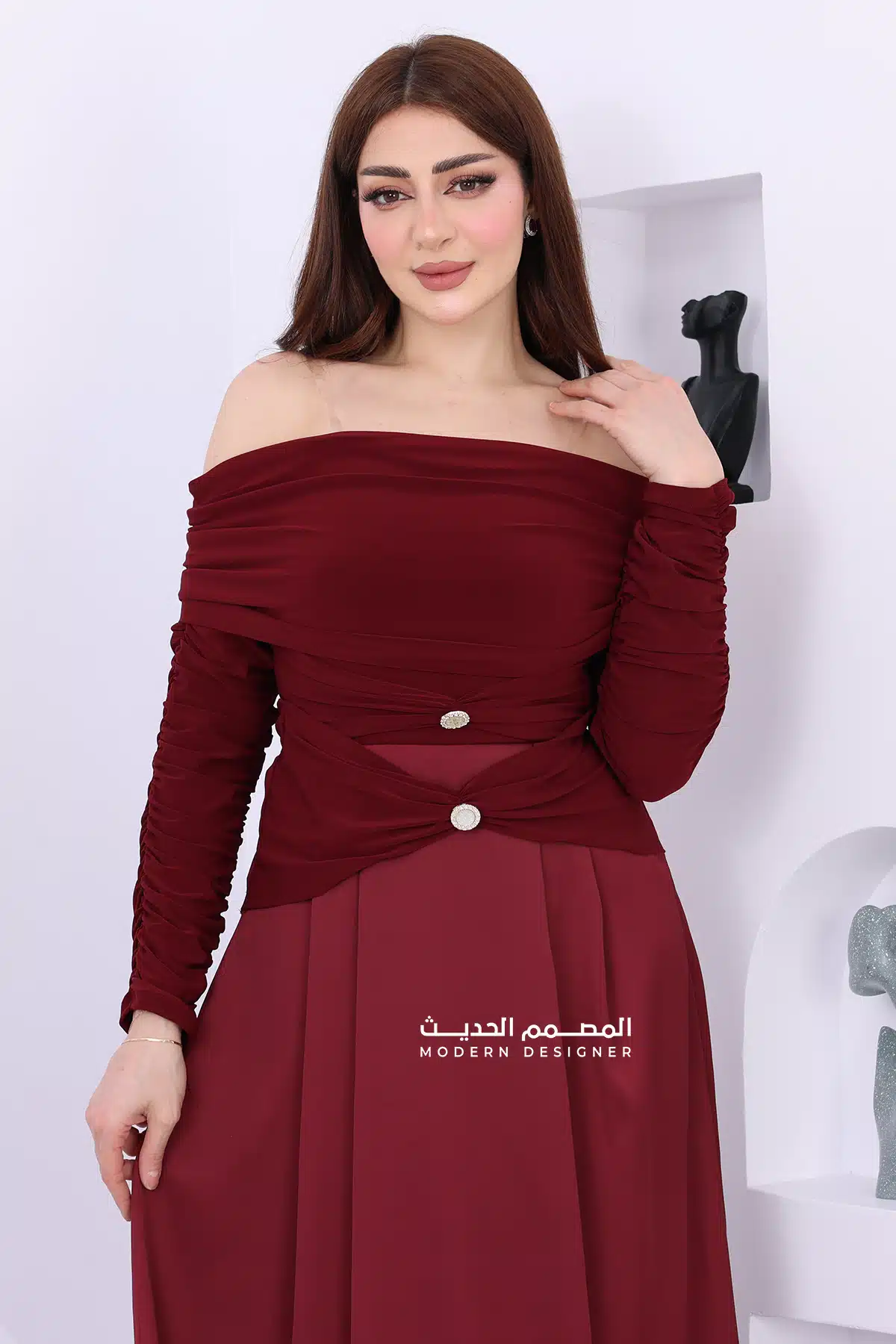 فستان فاخر طويل