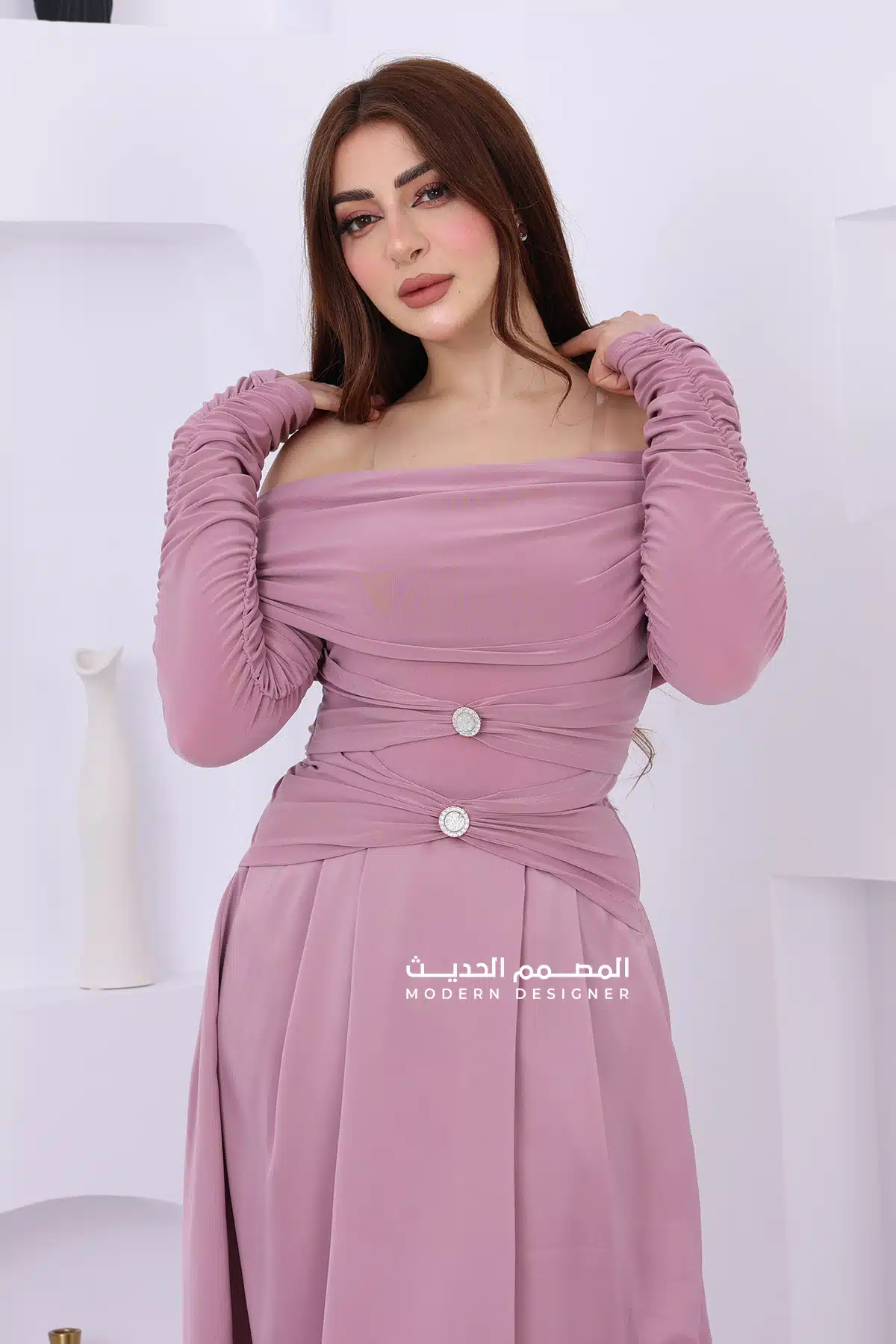 فستان فاخر طويل