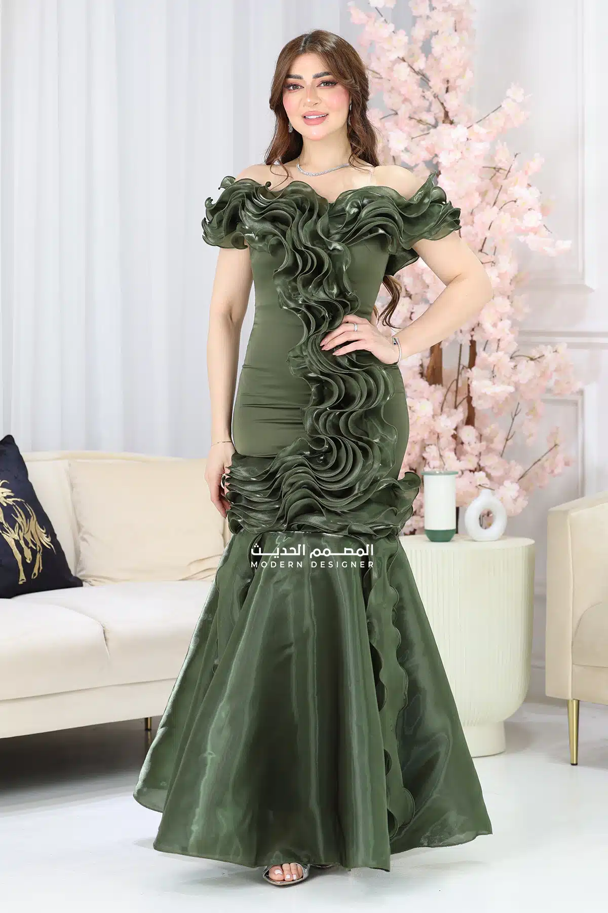 فستان سهرة عصري فخم