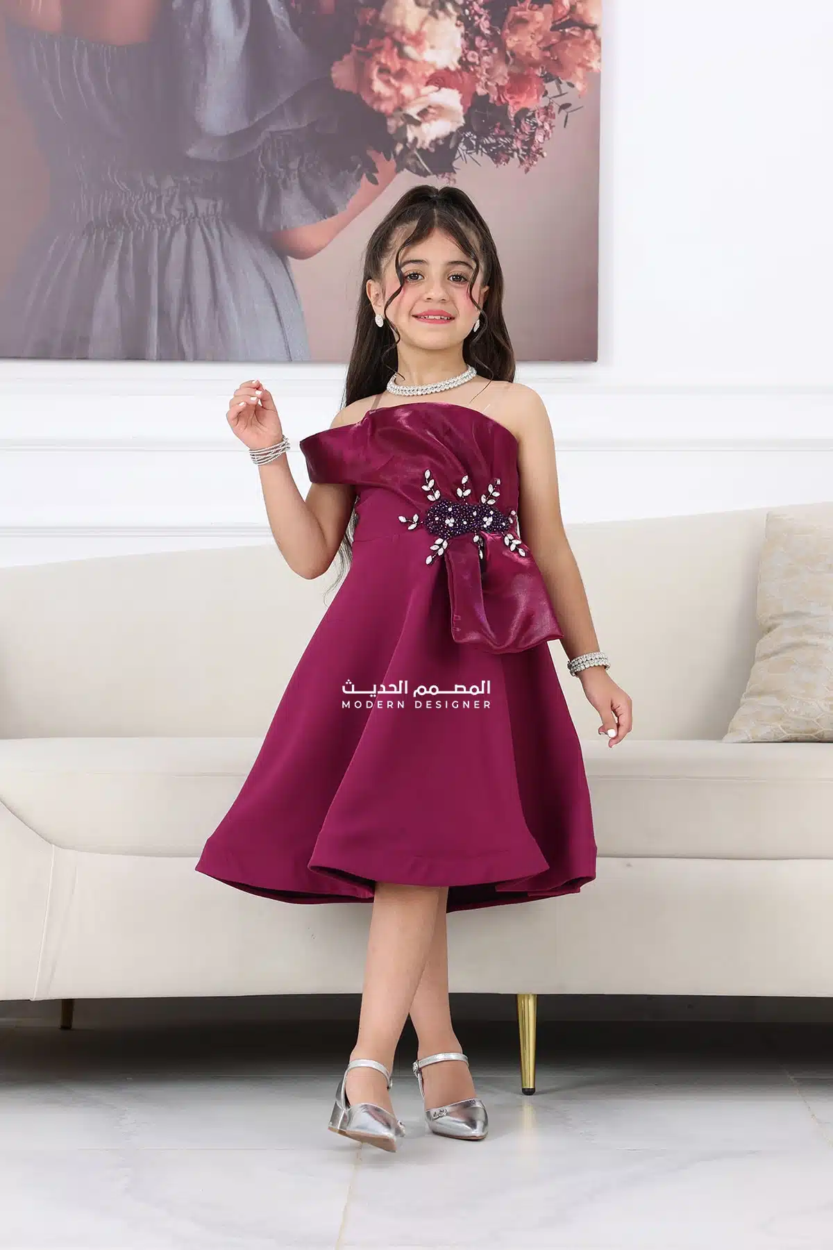 فستان بناتي عصري
