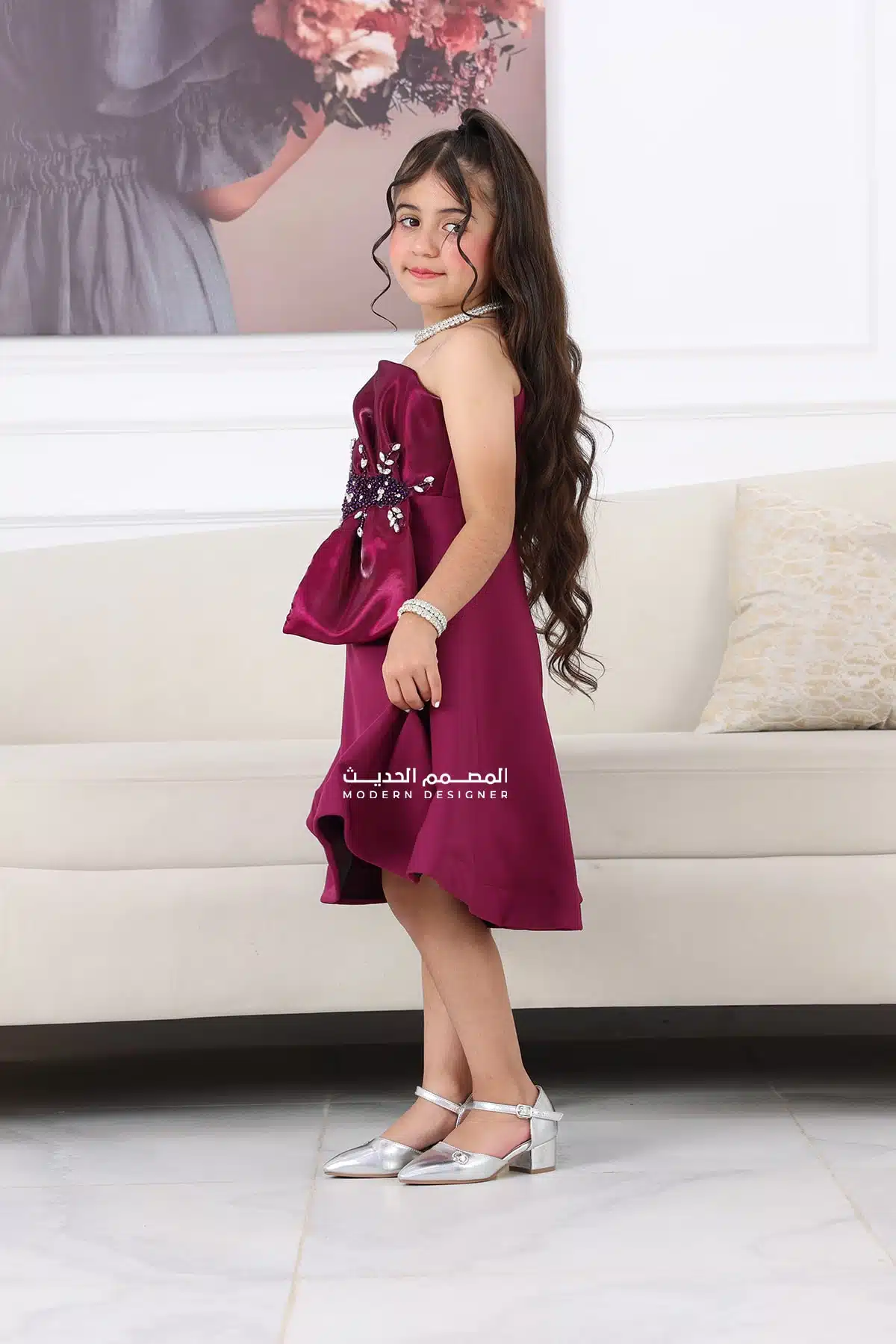فستان بناتي عصري