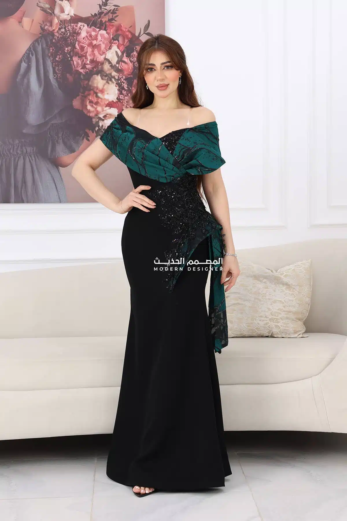 فستان ملكي طويل فستان ملكي طويل