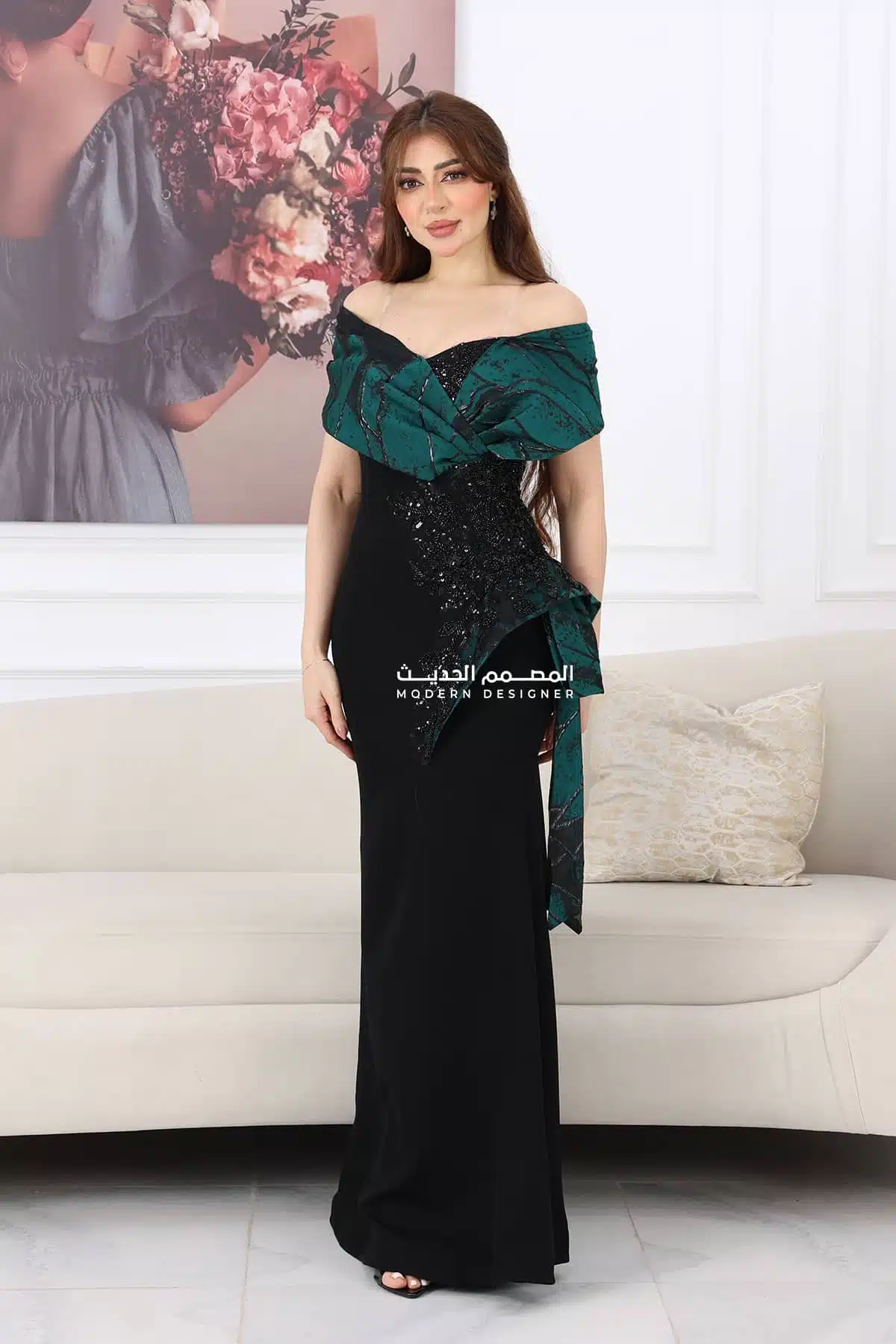 فستان ملكي طويل فستان ملكي طويل