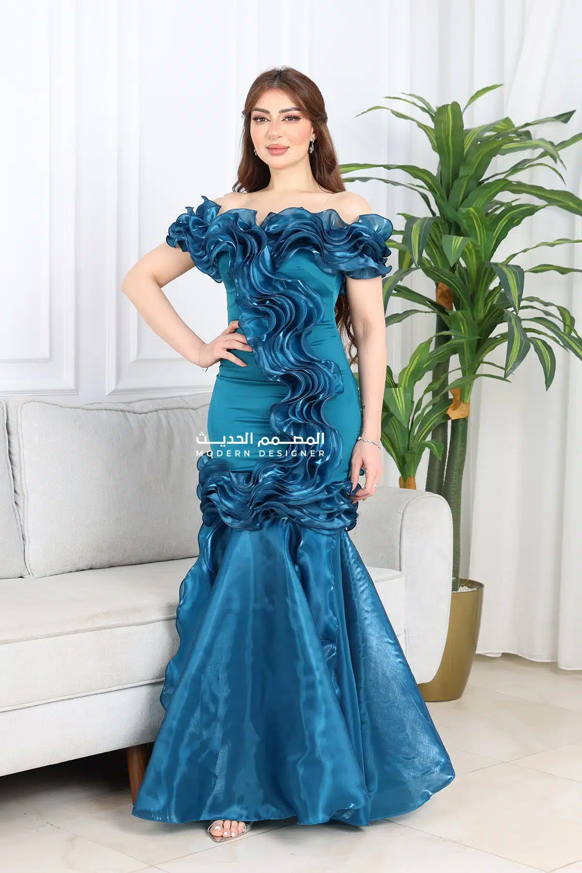 فستان سهرة عصري فخم