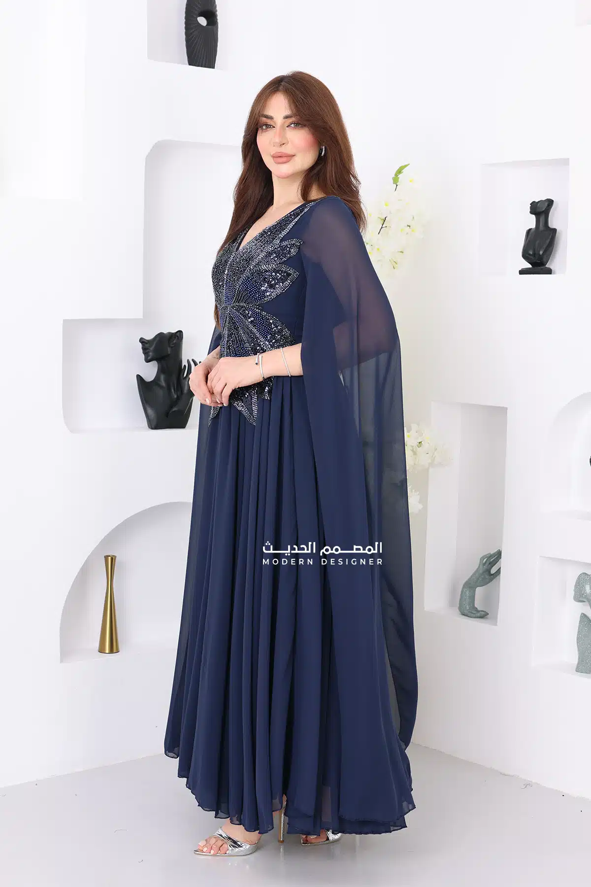 فستان مطرز سهرة