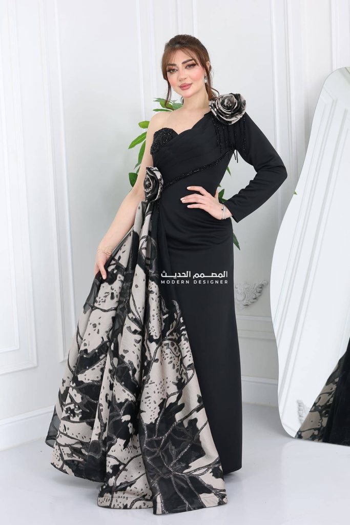 فستان سهرة تصميم فاخر