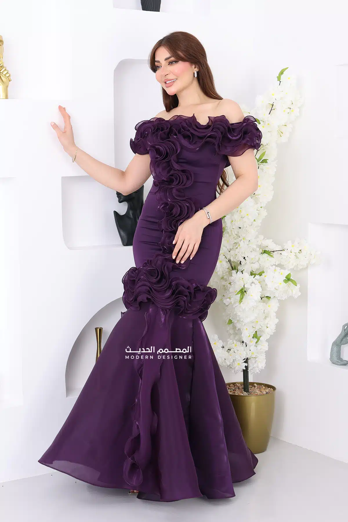 فستان سهرة عصري فخم