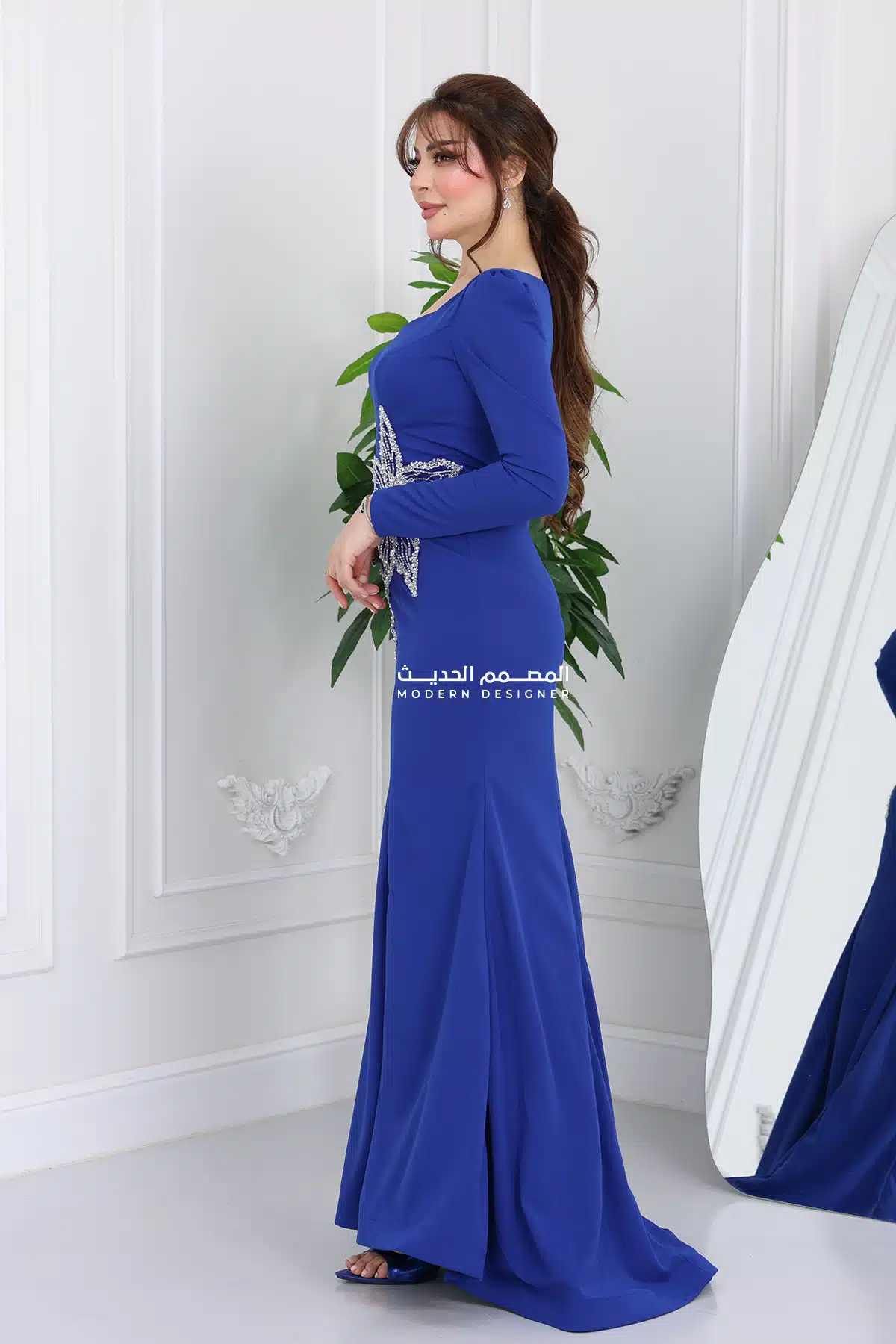 فستان سهرة مطرز أنيق