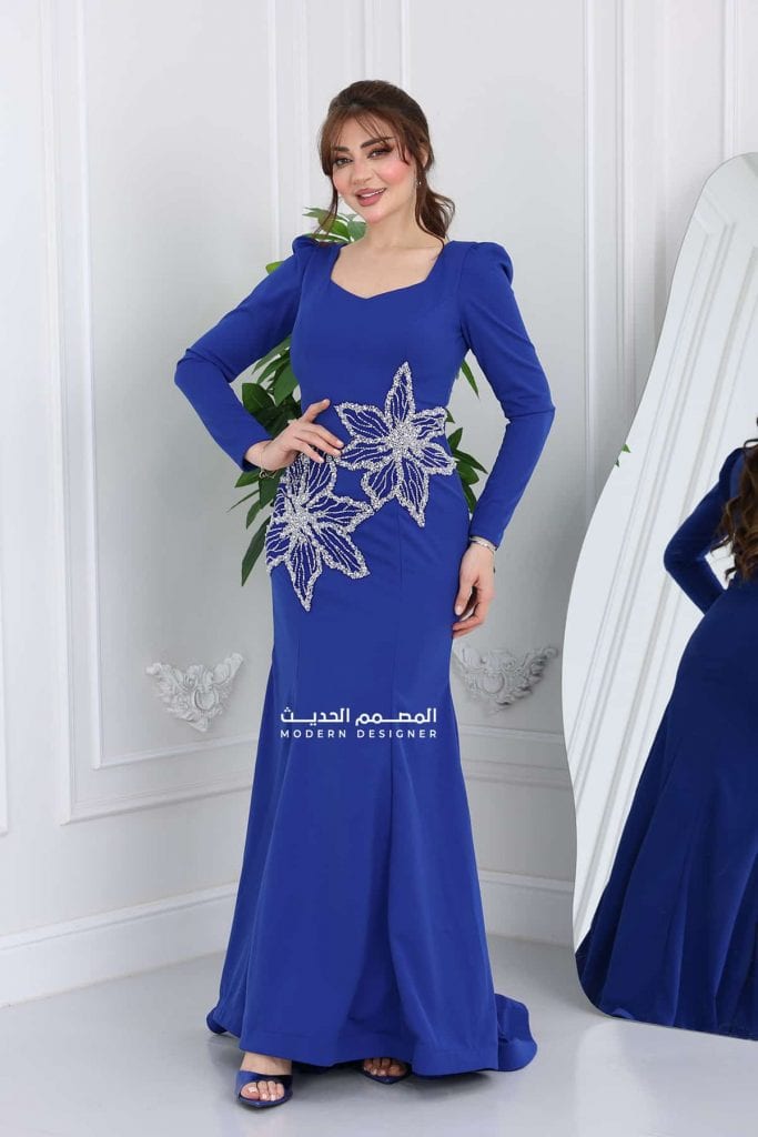 فستان سهرة مطرز أنيق