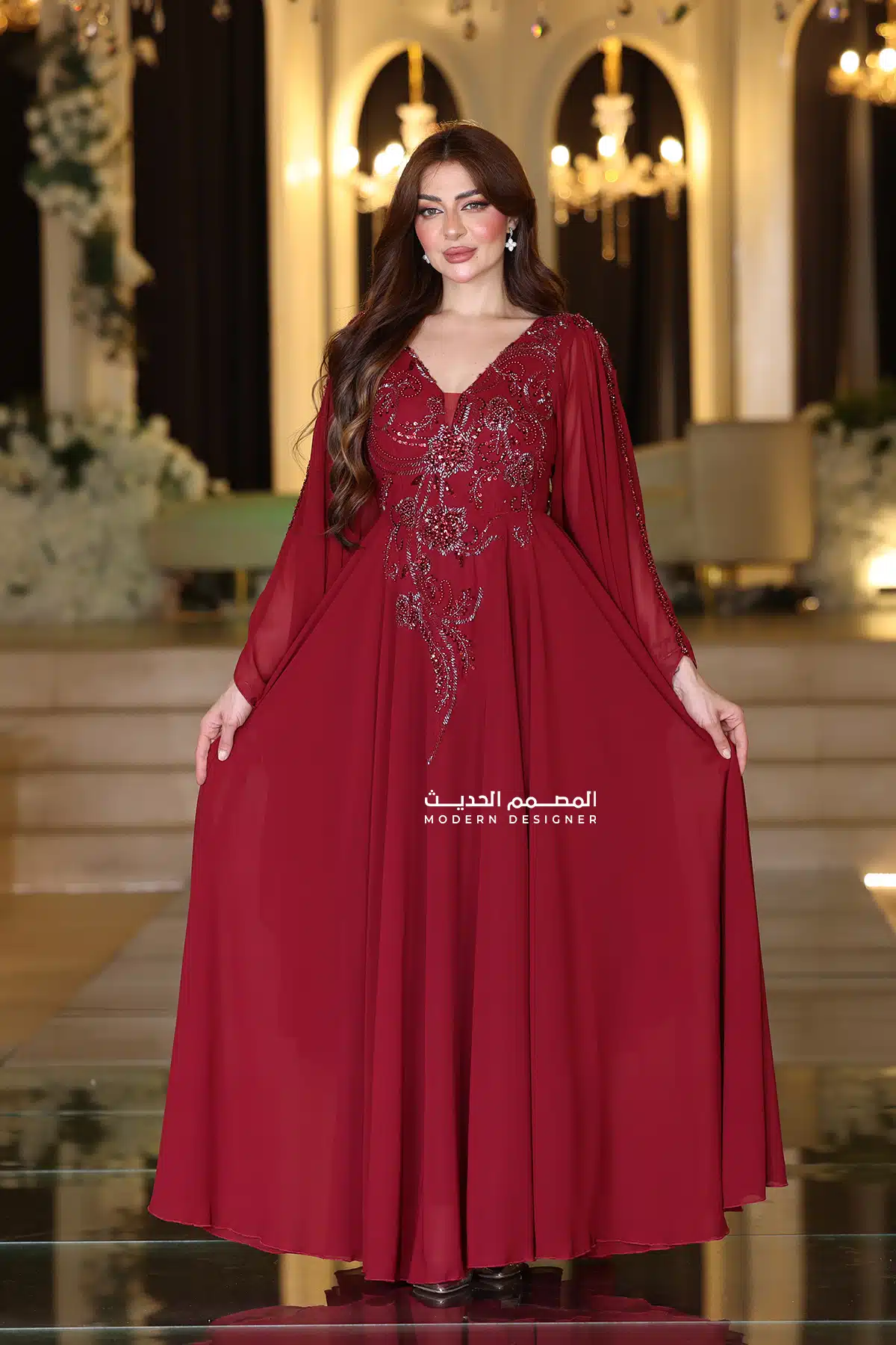 فستان شيفون فاخر