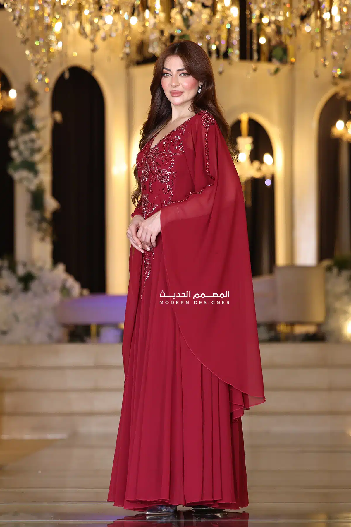 فستان شيفون فاخر