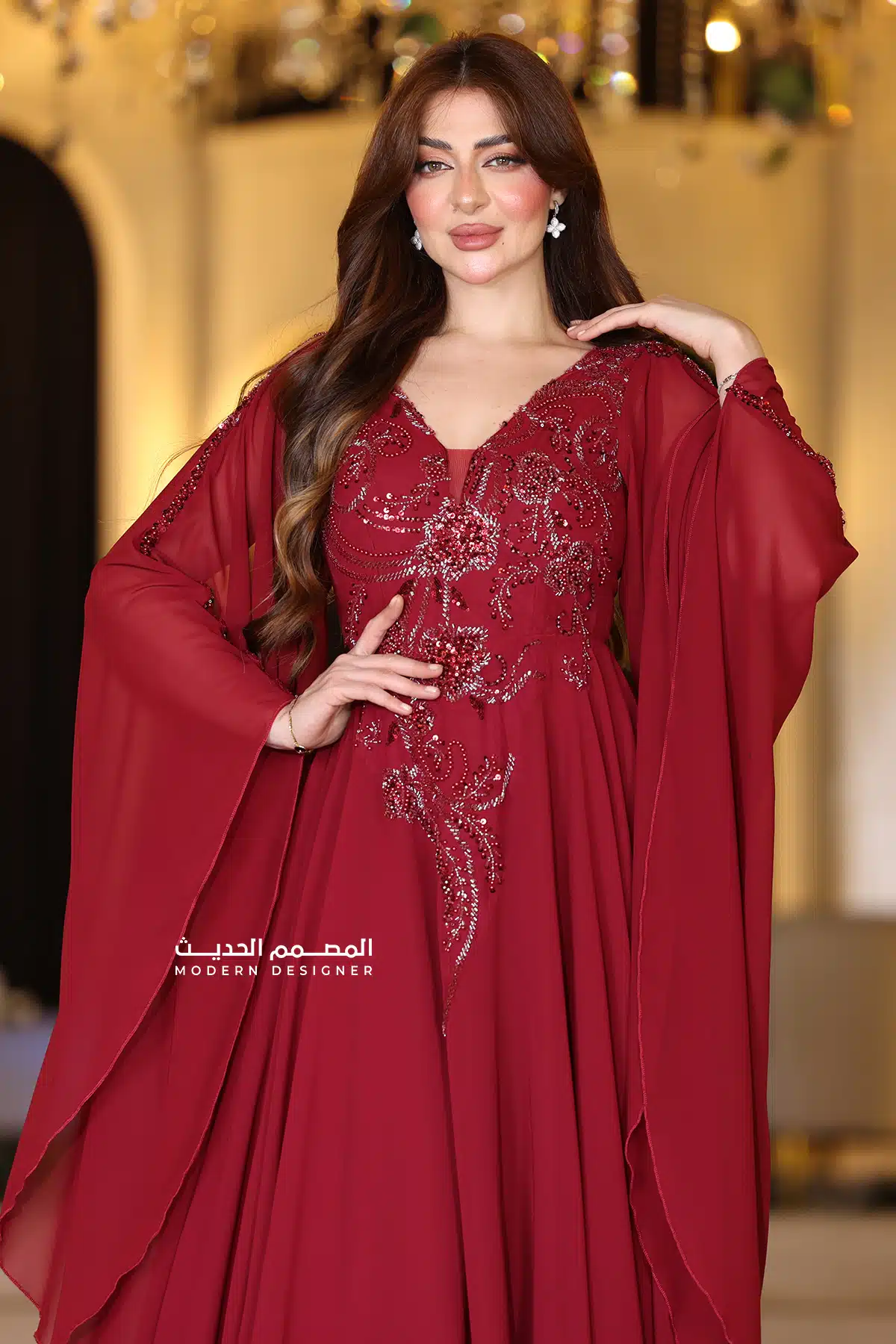 فستان شيفون فاخر