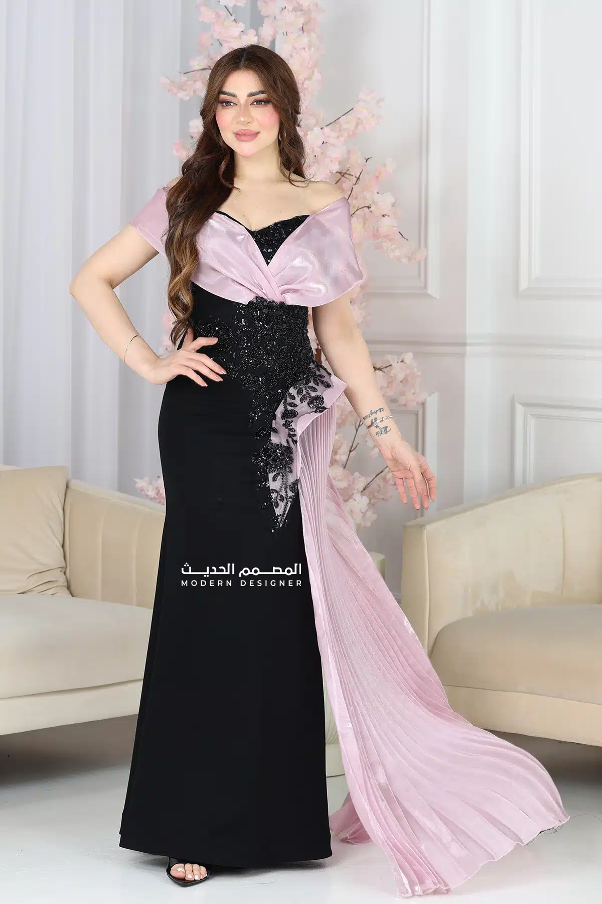 فستان سهرة فاخر ملكي فستان سهرة فاخر ملكي