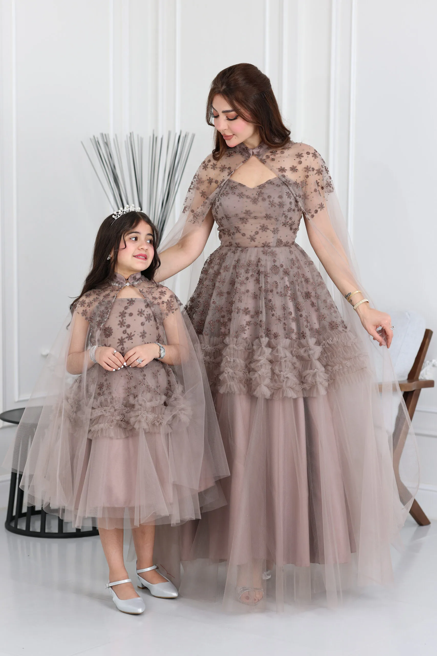 فستان مناسبات بتطريز فاخر