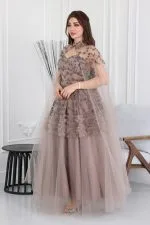 فستان مناسبات بتطريز فاخر