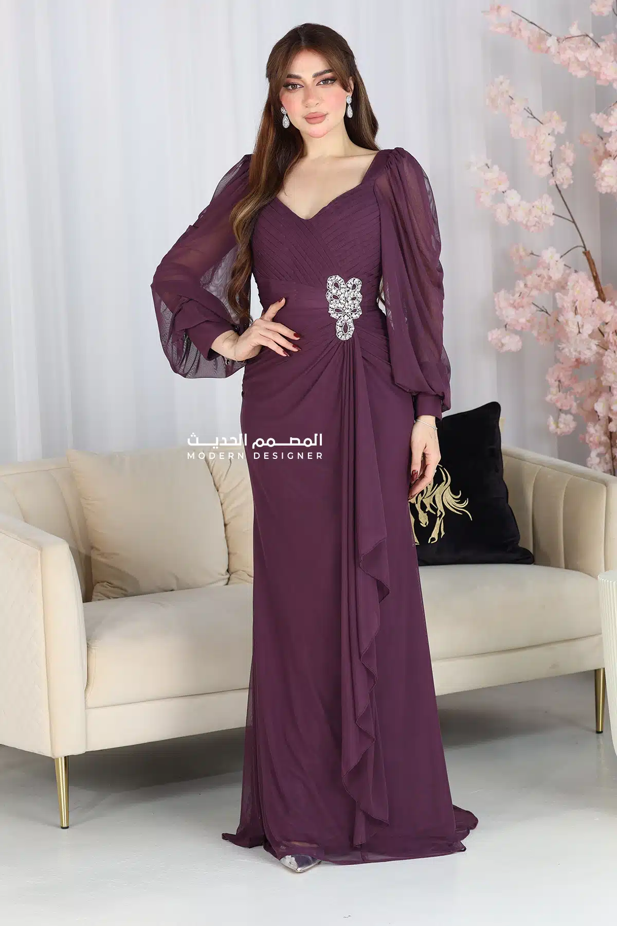 فستان مناسبات بتصميم مميز