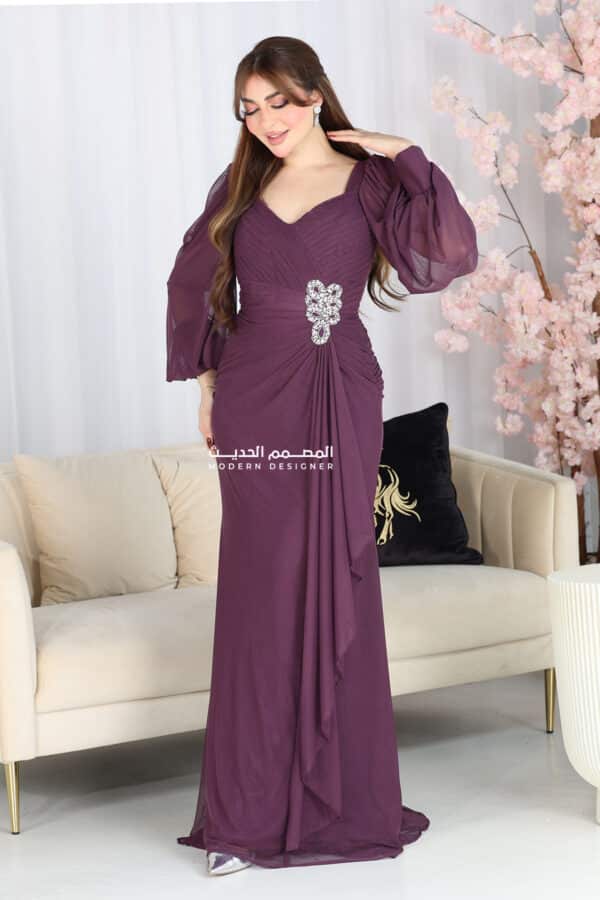 فستان مناسبات بتصميم مميز