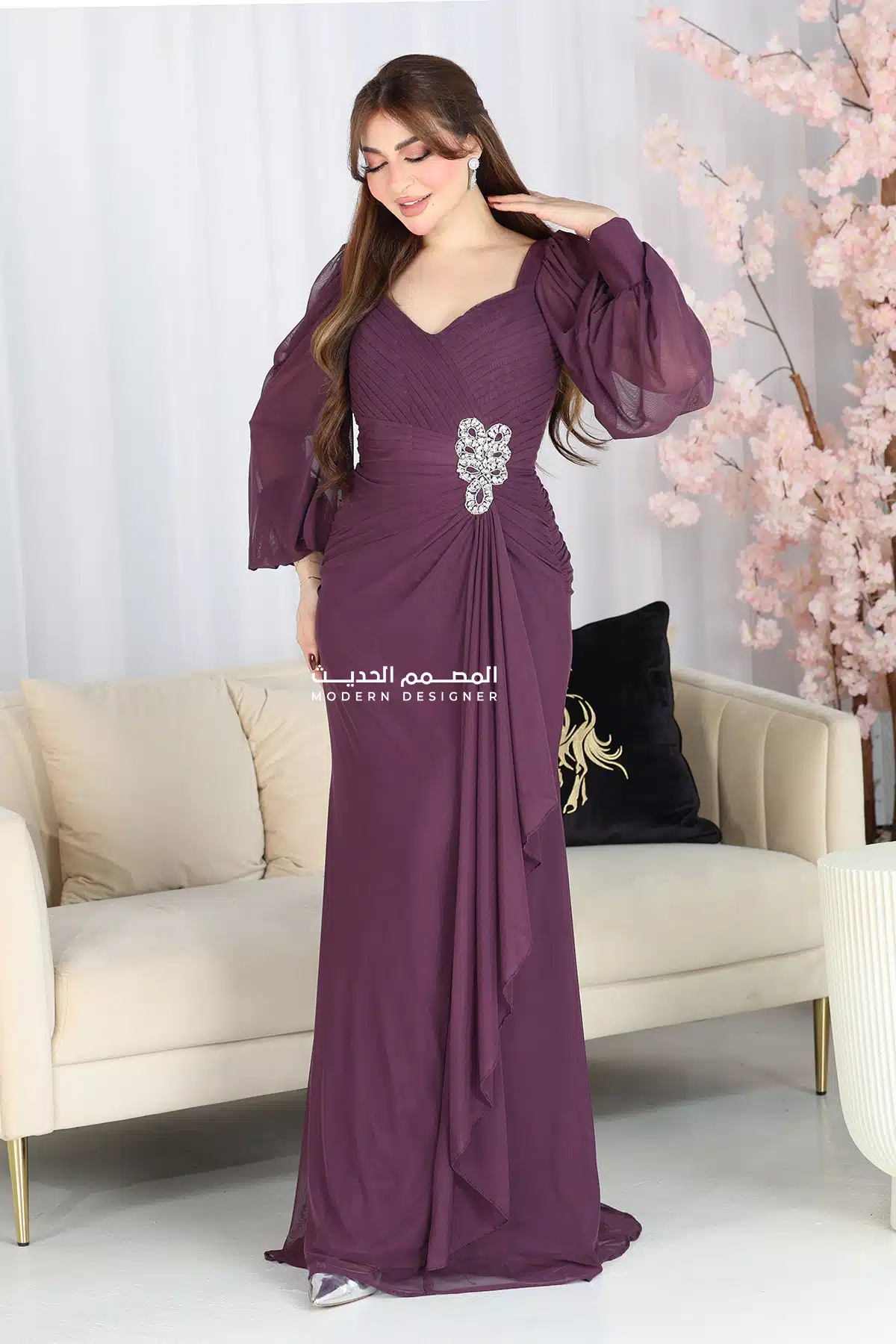 فستان مناسبات بتصميم مميز