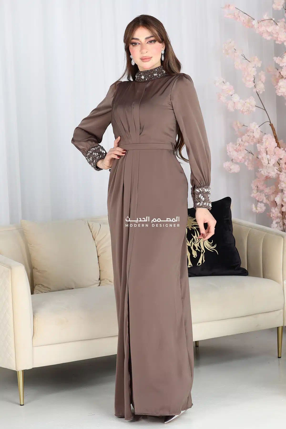 فستان ناعم للمناسبات فاخر