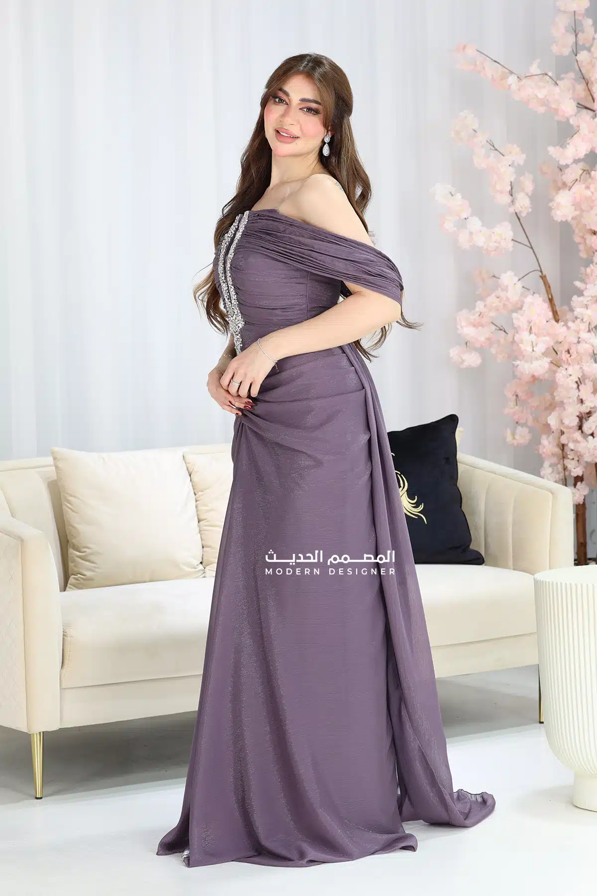 فستان ناعم مناسبات فاخر
