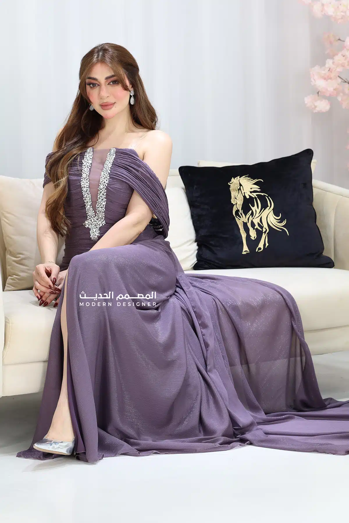 فستان ناعم مناسبات فاخر